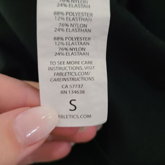 Fabletics US Women's Size S Mid-Rise Mesh Powerhold Leggings Metallic - Picture 7 of 10